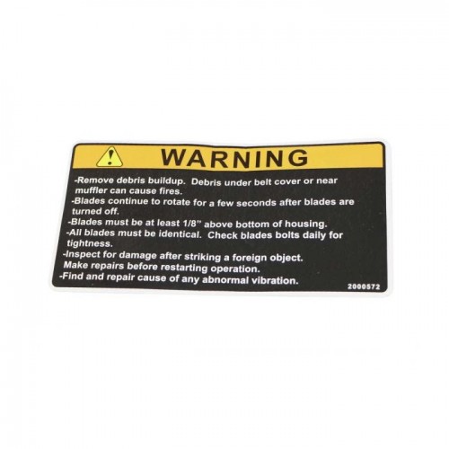 Предупреждающая наклейка, 2000572