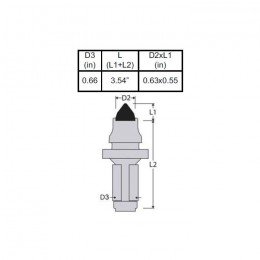Зубья с тупым концом BOBCAT - 6650137SD