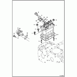Насос топливный высокого давления (ТНВД) BOBCAT 7021764