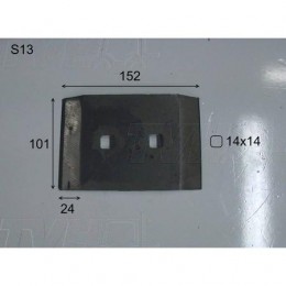 4-дюймовая боковая режущая кромка с болтовым креплением BOBCAT - 6805464