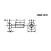 Болт, Bolt, Rd Hd Sq Short Neck, Metric 03M7186 