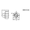 Стопорная гайка, Nut, Metric, Hex Crown, Self Lockin 14M7376 