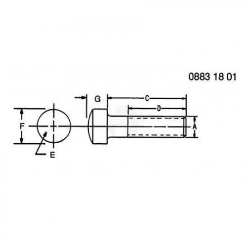 Винт, Screw, Hex Socket Head 19H2927 