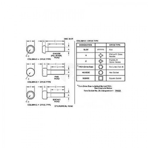 Винт, Screw, Hex Socket Head, Metric 19M7603 