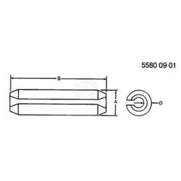 Пружинный шплинт, Pin, Spring 34H288 