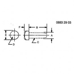 Винт, Screw, Slftpg, Spd Thd, Cr Pan Hd 37M7143 