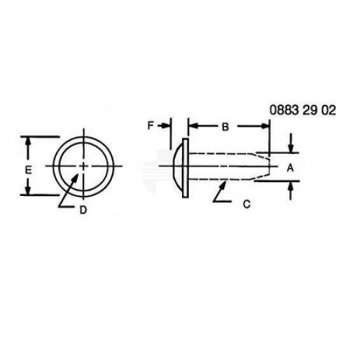 Винт, Tapping Screw 4x10 Zn Lan982 Typf 37M7240 