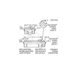 Фитинг переходника, Adapter,o-ring Fsf 38H1161 