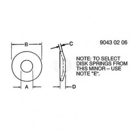 Тарельчатая пружина, Disk Spring 4003725 