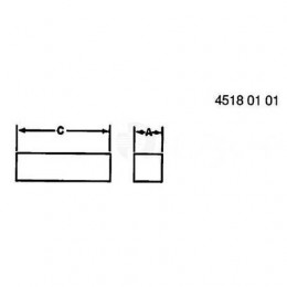 Шпонка вала, Key, Parallel 49M4821 