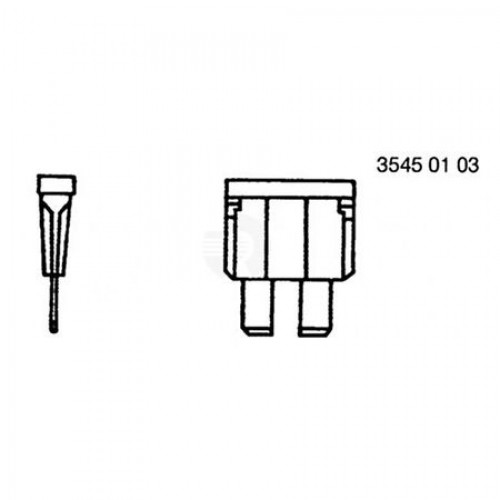 Плавкий предохранитель, Fuse, Blade Lightblue 15 A 99M7065 