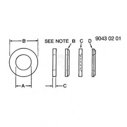 Упорная шайба, Thrust Washer 1.03x1.875x.134 Ht A61848 