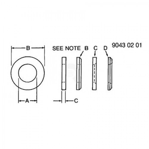 Упорная шайба, Thrust Washer 1.03x1.875x.134 Ht A61848 