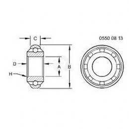 Шариковый подшипник, Ball Bearing, Bearing Assembly AA28184 