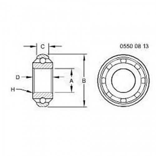 Шариковый подшипник, Ball Bearing, Bearing Assembly AA28184 