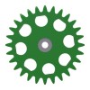 Цепная звездочка, Chain Sprocket, Sprocket & Bearing AA49877 