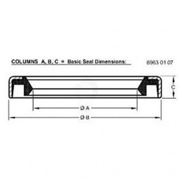 Сальник, Oil Seal AE24346 