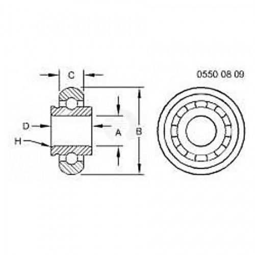 Шариковый подшипник, Bearing, Ball AH129451 