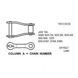 Звено цепи, Link Assy, Offset Ca550hd AH166639 