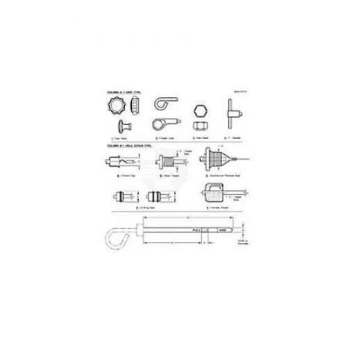 Щуп, Dipstick Assy-vented, Fdr Hse Rev AH167179 