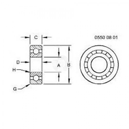 Шариковый подшипник, Bearing Assy-ball AH201530 