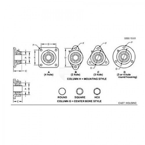 Подшипник с корпусом, Bearing With Housing, Bearing Assy AH213902 