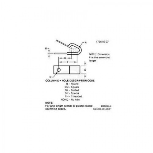 Зажимная скоба, Clip Assy-triple Insulated AH77884 