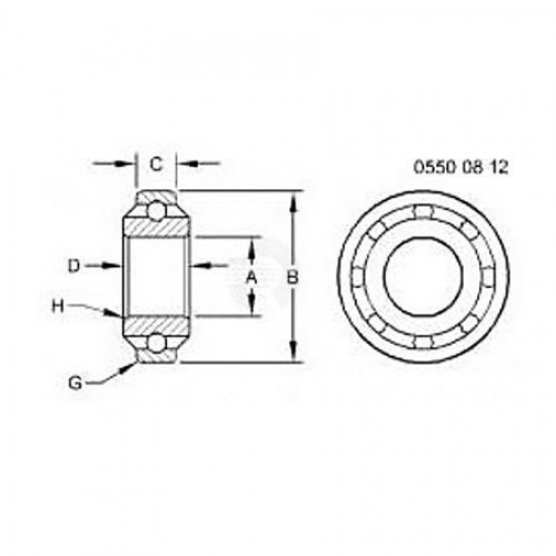 Шариковый подшипник, Bearing Assy-ball AH96585 