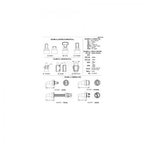 Переключатель, Switch, Snap Mount Switch N.o.w/6# AM131968 