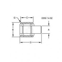 Шариковый подшипник, Ball Bearing, Water Pump AN131668 