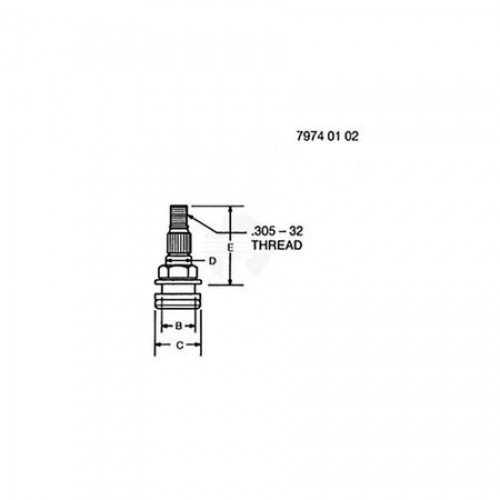 Шток вентиля шины, Tire Valve Stem AN132749 