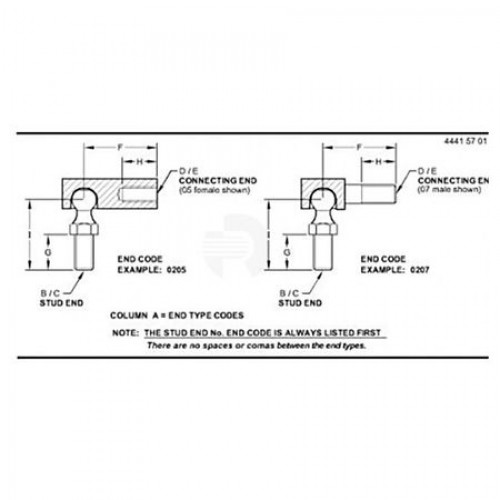 Конец попер. рулев. тяги, Tie Rod End, Ball Joint Assy AN209814 