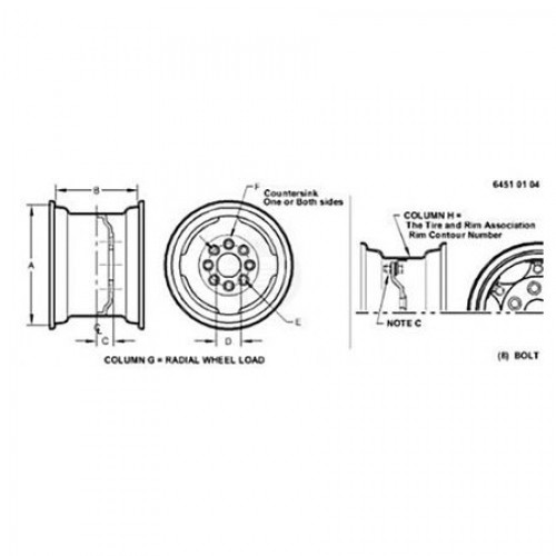 КОЛЕСО, Wheel, 15 X 10 Lb AN241674 