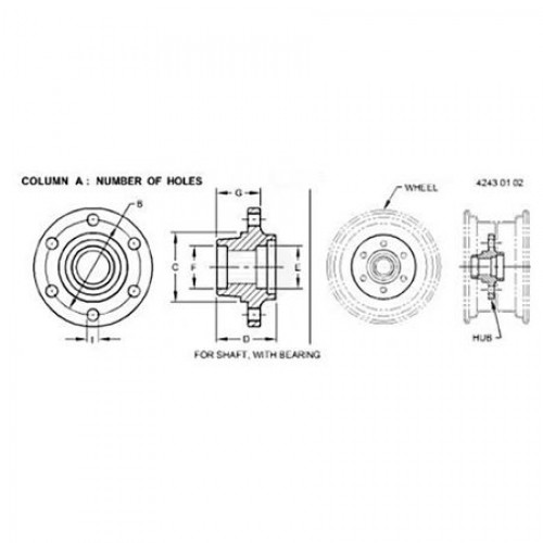 Ступица, Hub Assy AN281856 