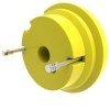 Масса, 50 Lb. Wheel Weight, Rear Plastic (1)¬ With Mounting Hardware (gt) BM17976 