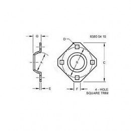 Формован. фланцевый корпус, Pressed Flanged Housing, E74826 