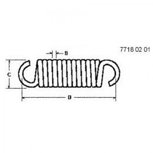 Пружина растяжения, Extension Spring GX25959 