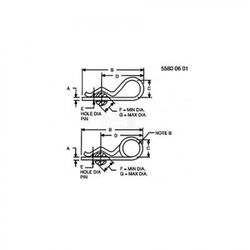 Пружинный стопорный штифт, Spring Locking Pin GX26085 