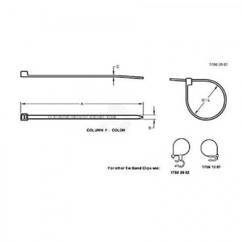 Обвязной хомут, Tie Band, Heavy Duty H224073 