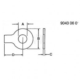 Стопорная пластина, Plate, Lock R109822 