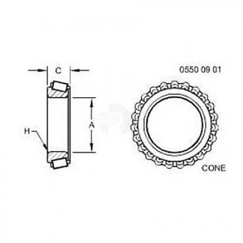 Внутр. кольцо подшипника, Cone,taper Roller Bearing R120461 