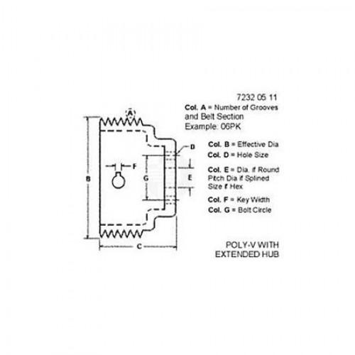 Шкив, Pulley, Fan Diameter 203 R128662 