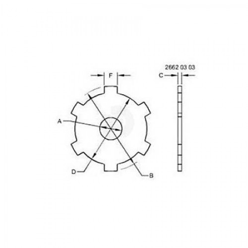 Тормозной диск, Plate, Reverse Brake Piston Return R135537 