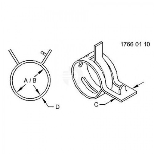 Шланговый зажим, Hose Clamp, Clamp, Hose R191781 