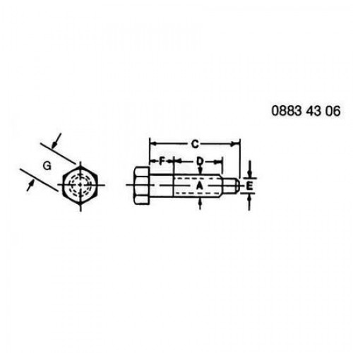 Винт с гол. п/торц. кл., Socket Head Screw, Special R246360 