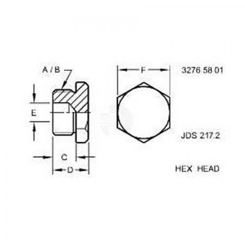 Пробка сливного отверстия, Drain Plug R27474 