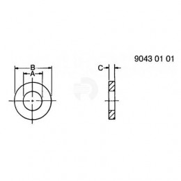 Шайба, Washer,felt R36623 