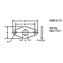 Прокладка, Gasket, Valve Exh. Gas Recirc. R519398 