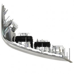 Передняя фара, Headlight, Lh Led Upper Hood Light RE341133 