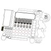 Компл. для рем. двигат., Engine Overhaul Kit, Kit,gasket,for RE524625 